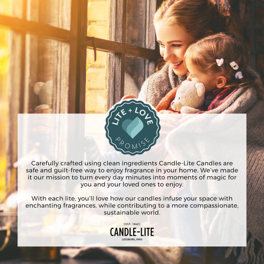 Candle-lite Creamy Vanilla Swirl Scented Candle – 18oz Jar